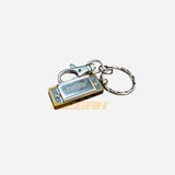 MINI HARMONICA EAST STOP 4 HOLES KEYCHAIN