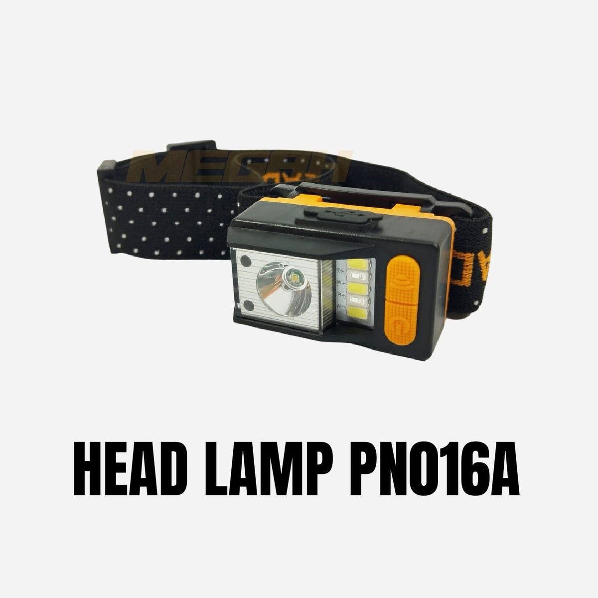 SENTER KEPALA HEADLAMP WATERPROOF USB LED Gambar utama produk