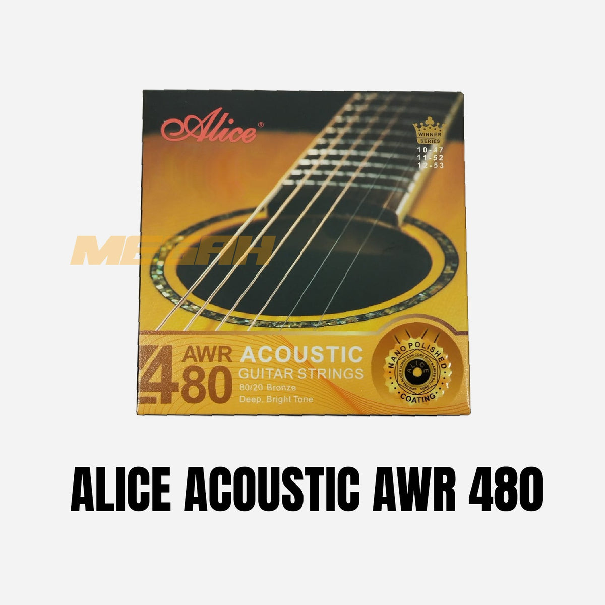 Alice AWR480 SL Acoustic Guitar Strings | Senar Gitar Akustik Bronze Gambar utama produk