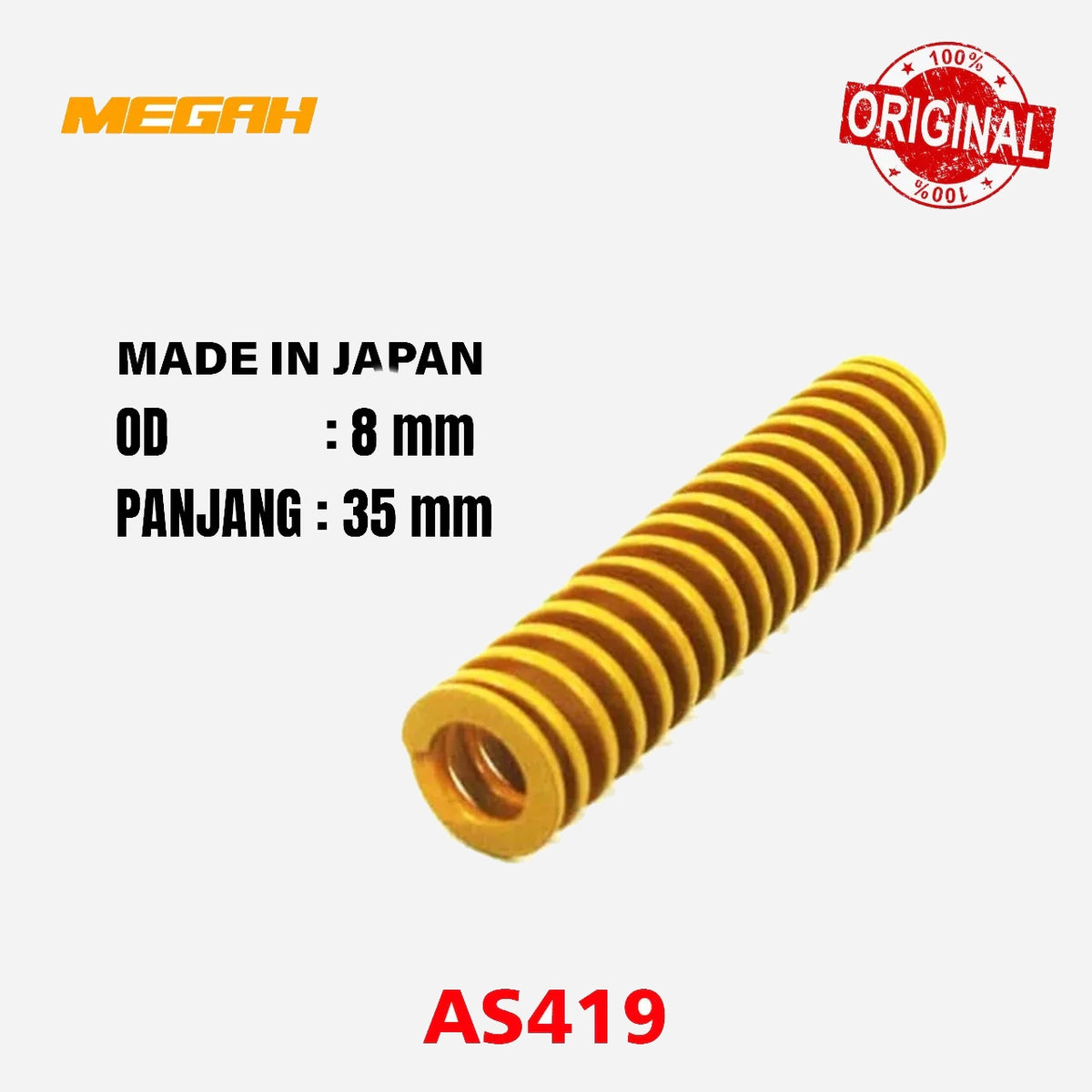 PER MISUMI KUNING OD 8,0MM - 35MM ORIGINAL Gambar utama produk