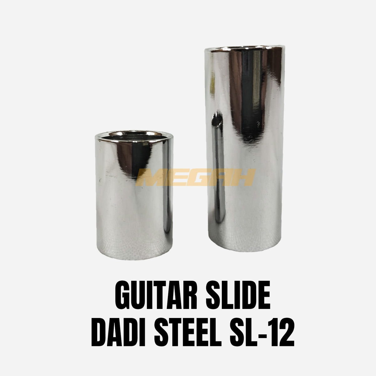 SLIDE GITAR SL12 DADI STAINLESS CHROME Gambar utama produk