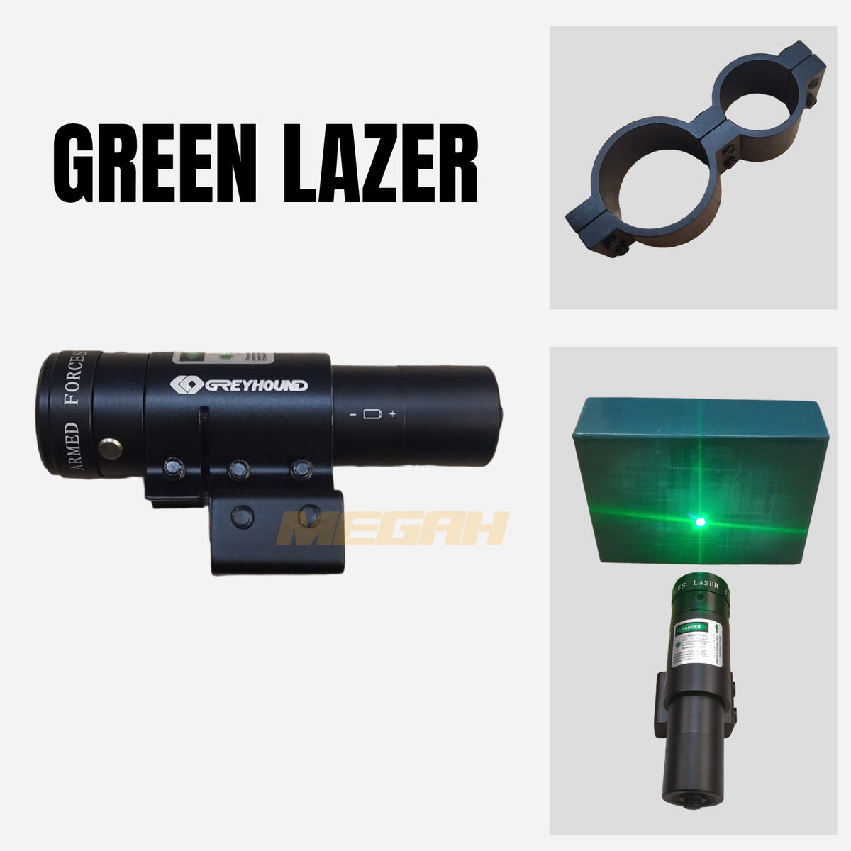 GREEN LASER GREYHOUND