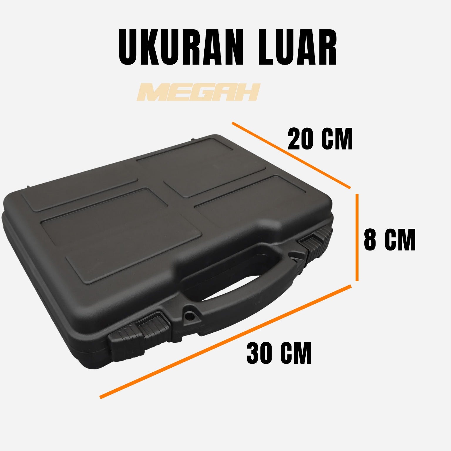 TAS KOPER HARDCASE PISTOL (TA138) Gambar sekunder produk