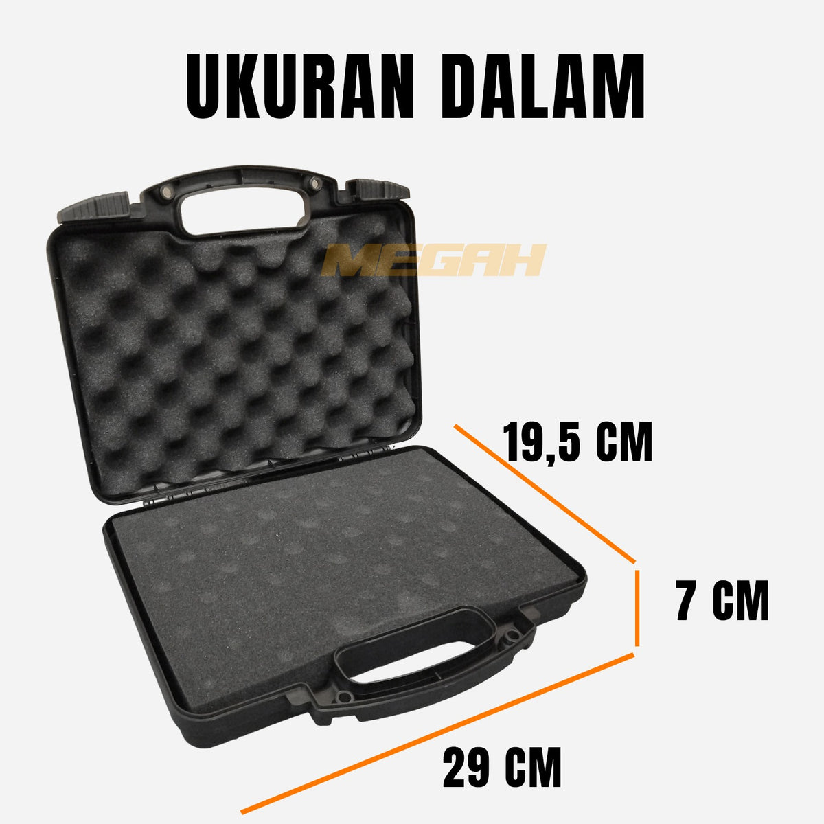 TAS KOPER HARDCASE PISTOL (TA138) Gambar utama produk