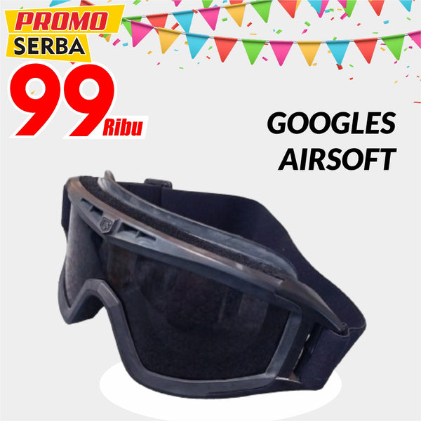 GOGGLE AIRSOFT 3 LENSA