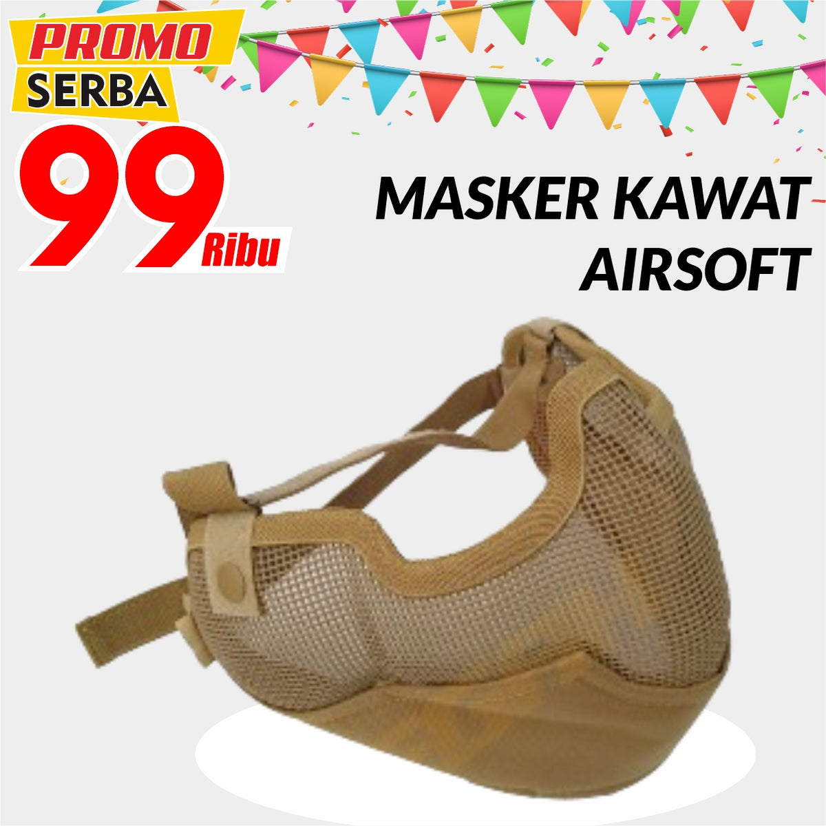 MASKER KAWAT AIRSOFT FULL Gambar utama produk