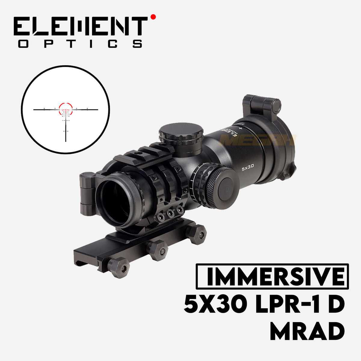 TELESKOP SENAPAN ANGIN ELEMENT OPTICS IMMERSIVE 5x30 LPR-1 D MRAD | TELESKOP SENAPAN ANGIN Gambar utama produk