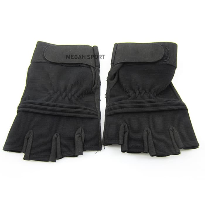 SARUNG TANGAN BLACK 3 GARIS (SA092) - Megah Sport