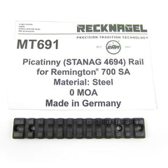 RECKNAGEL GERMANY 1-PIECE BASE MOUNT for REMINGTON 700 SA (MT691) - Megah Sport