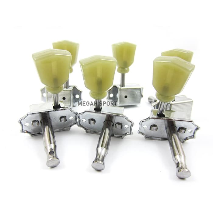 DRYER GITAR BRS BENTUK KUPING HIJAU - CHROME (AG592) Gambar sekunder produk