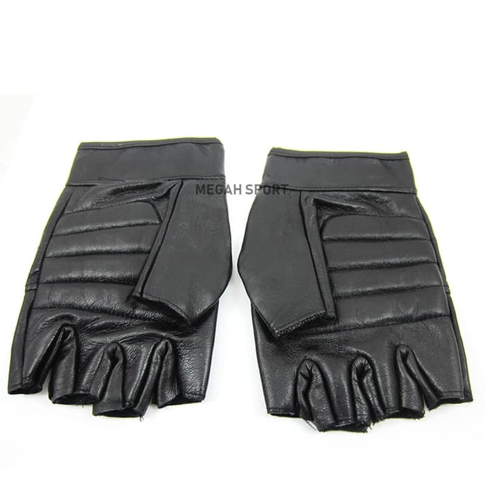 SARUNG TANGAN SETENGAH KULIT (SA087) - Megah Sport