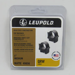 LEUPOLD RING MOUNT QRW2 25.4mm/1inch MEDIUM QUICK DETACHABLE (MT661) - Megah Sport