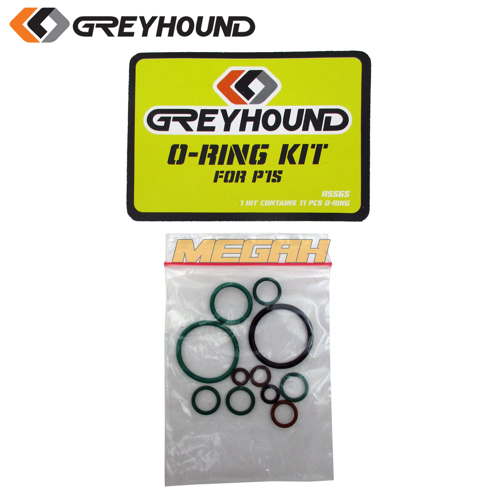 SPAREPART O RING KIT GREYHOUND P15 (AS565) - Megah Sport