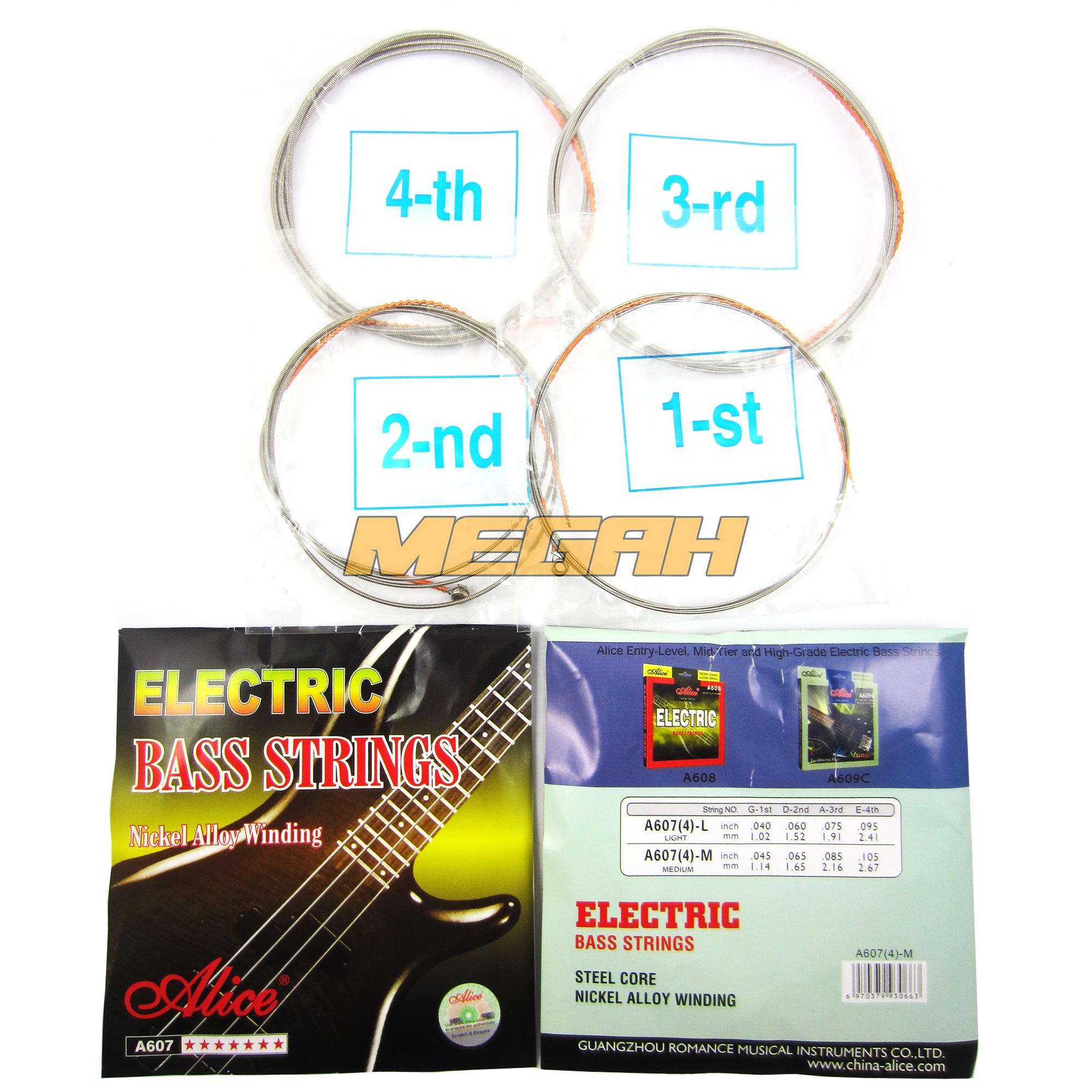 SENAR ALICE BASS A607-M - 4 STRING (SG216) Gambar sekunder produk