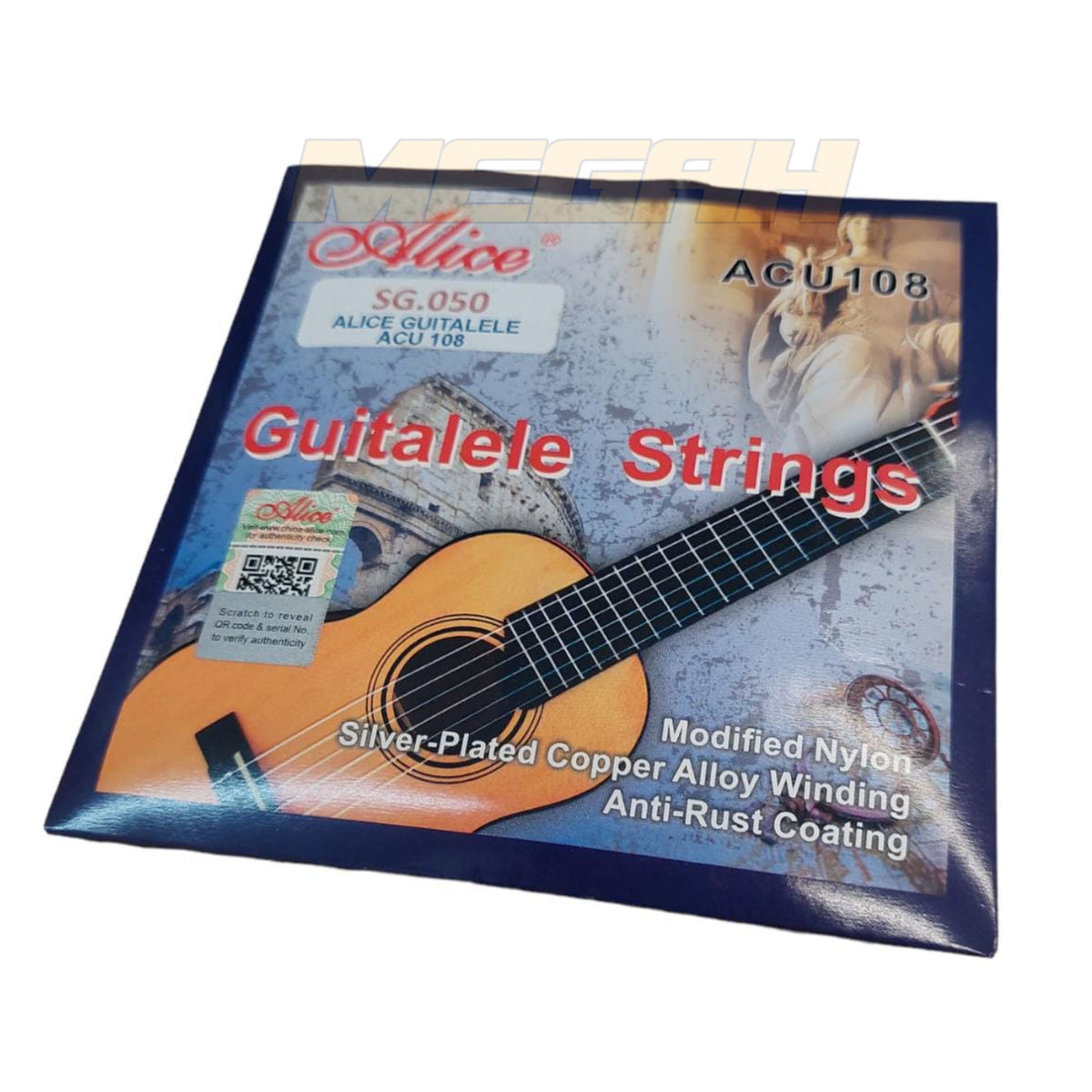 SENAR GUITALELE PROFESSIONAL ALICE ACU108 (SG050) Gambar utama produk