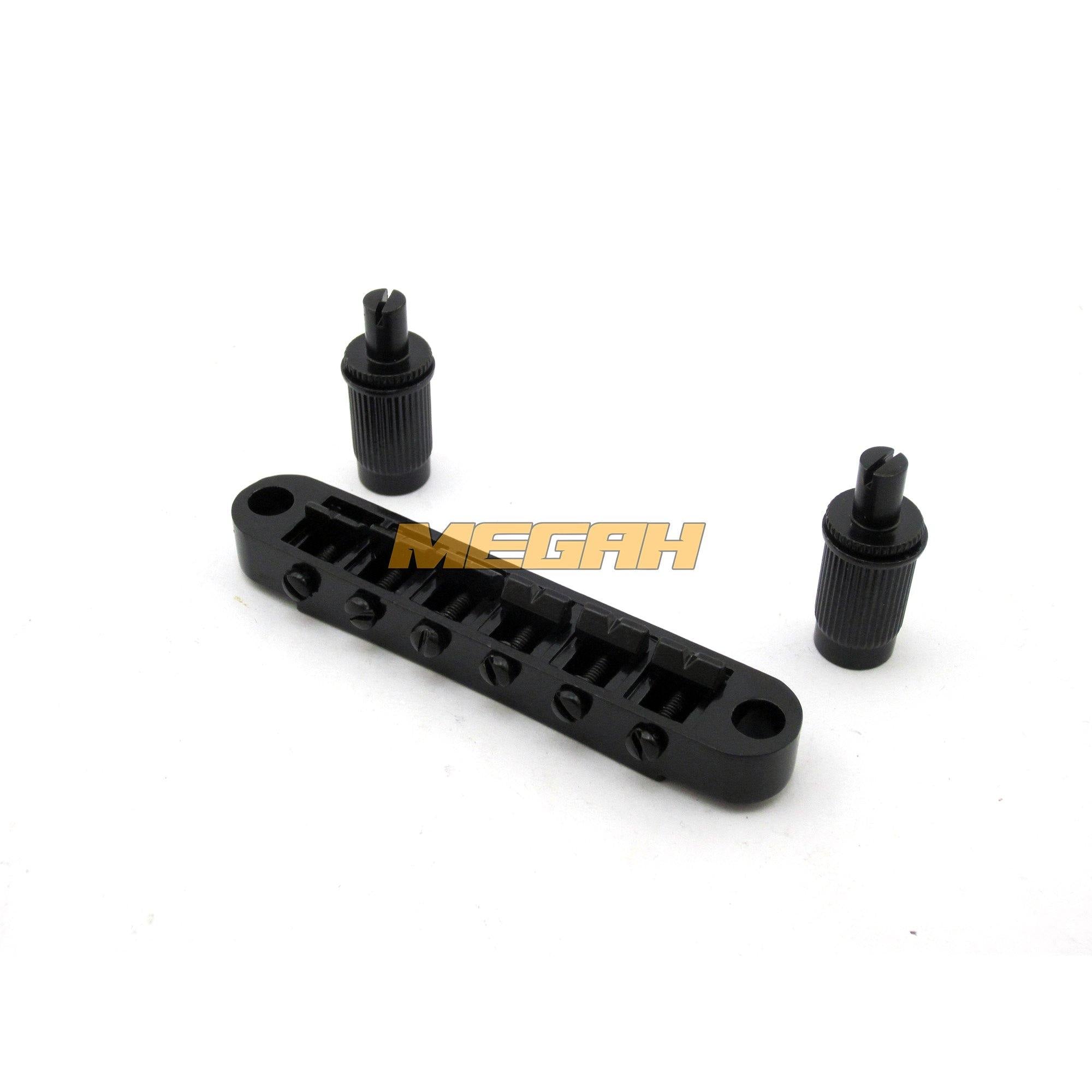 BRIDGE GIBSON ATAS 6 STRING KOREA - BLACK (AG093) - Megah Sport
