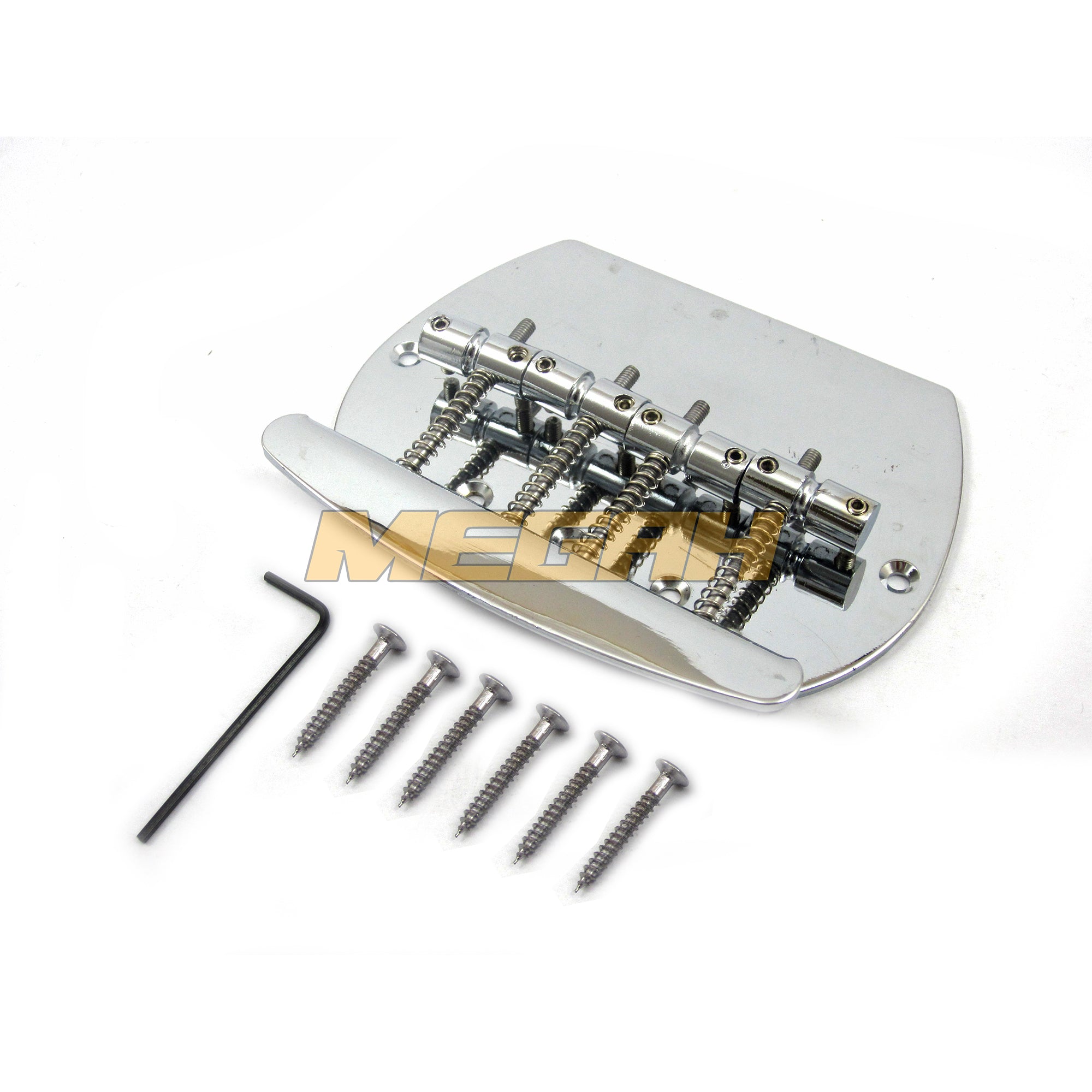 BRIDGE MUSICMAN 4 STRING - CHROME (AG066) Gambar sekunder produk