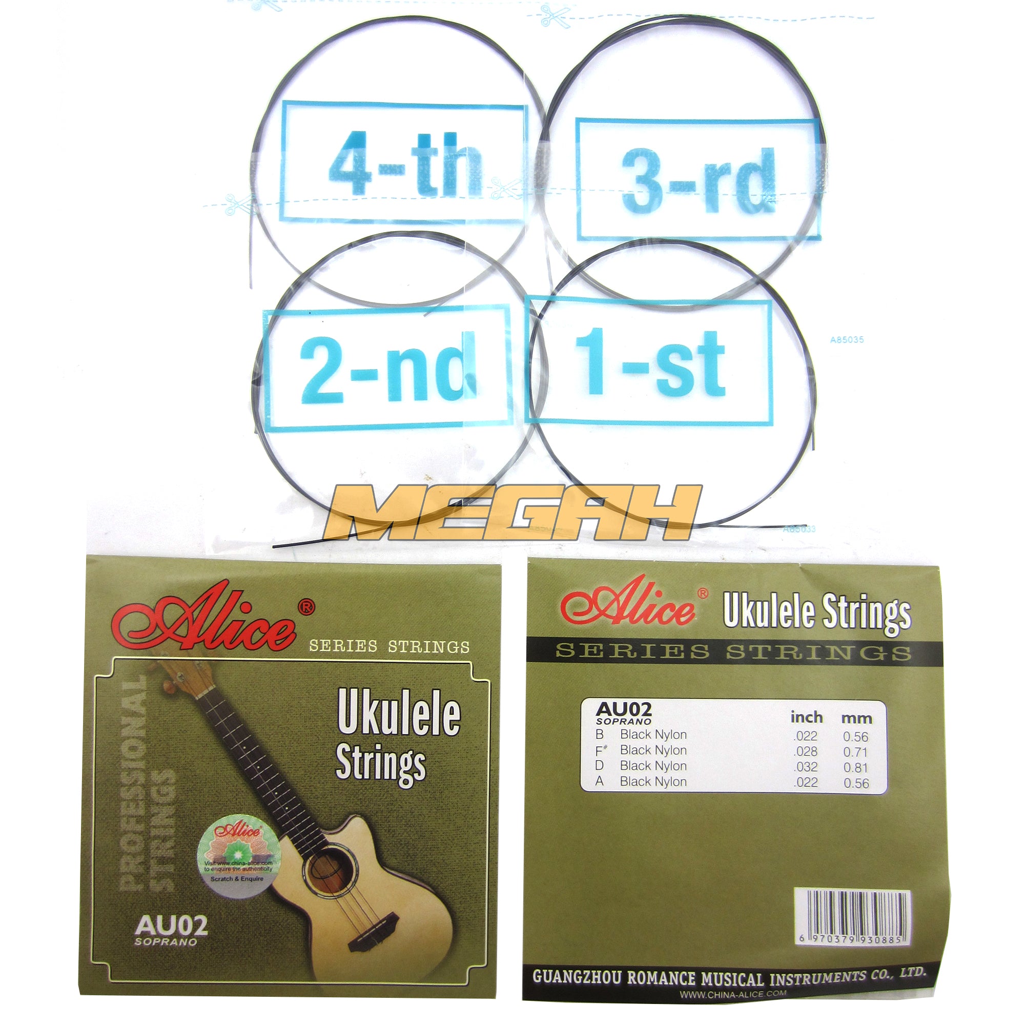 SENAR UKULELE ALICE AU02 - 4 STRING (SG024) Gambar sekunder produk