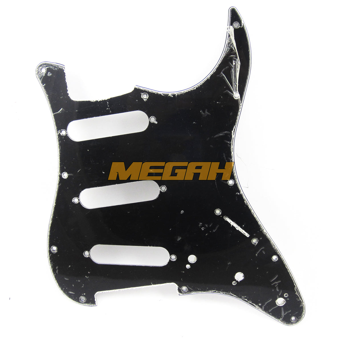 PICKGUARD STRATO CASTER - BLACK (AG323) - Megah Sport Gambar utama produk