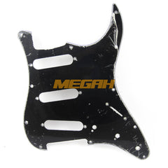 PICKGUARD STRATO CASTER - BLACK (AG323) - Megah Sport
