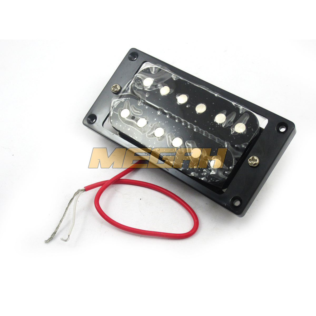 PICK UP (FIXED) 6 STRING BRIDGE/NECK - BLACK AG760 - Megah Sport Gambar utama produk