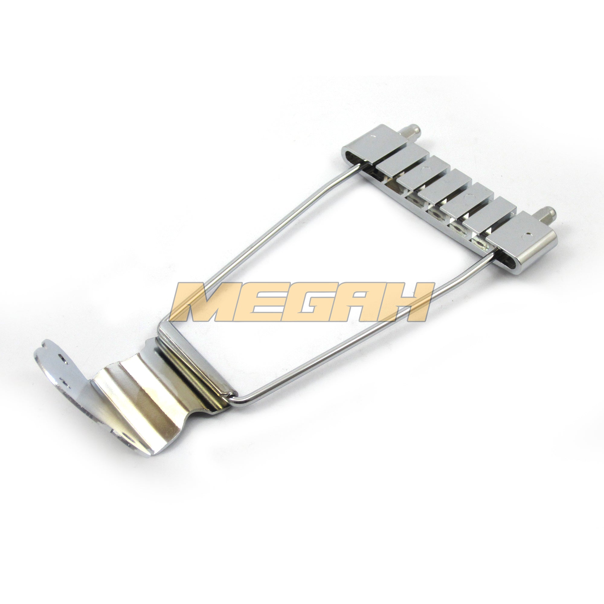 TAILPIECE GUITAR 6 STRING NECK - CHROME Gambar sekunder produk