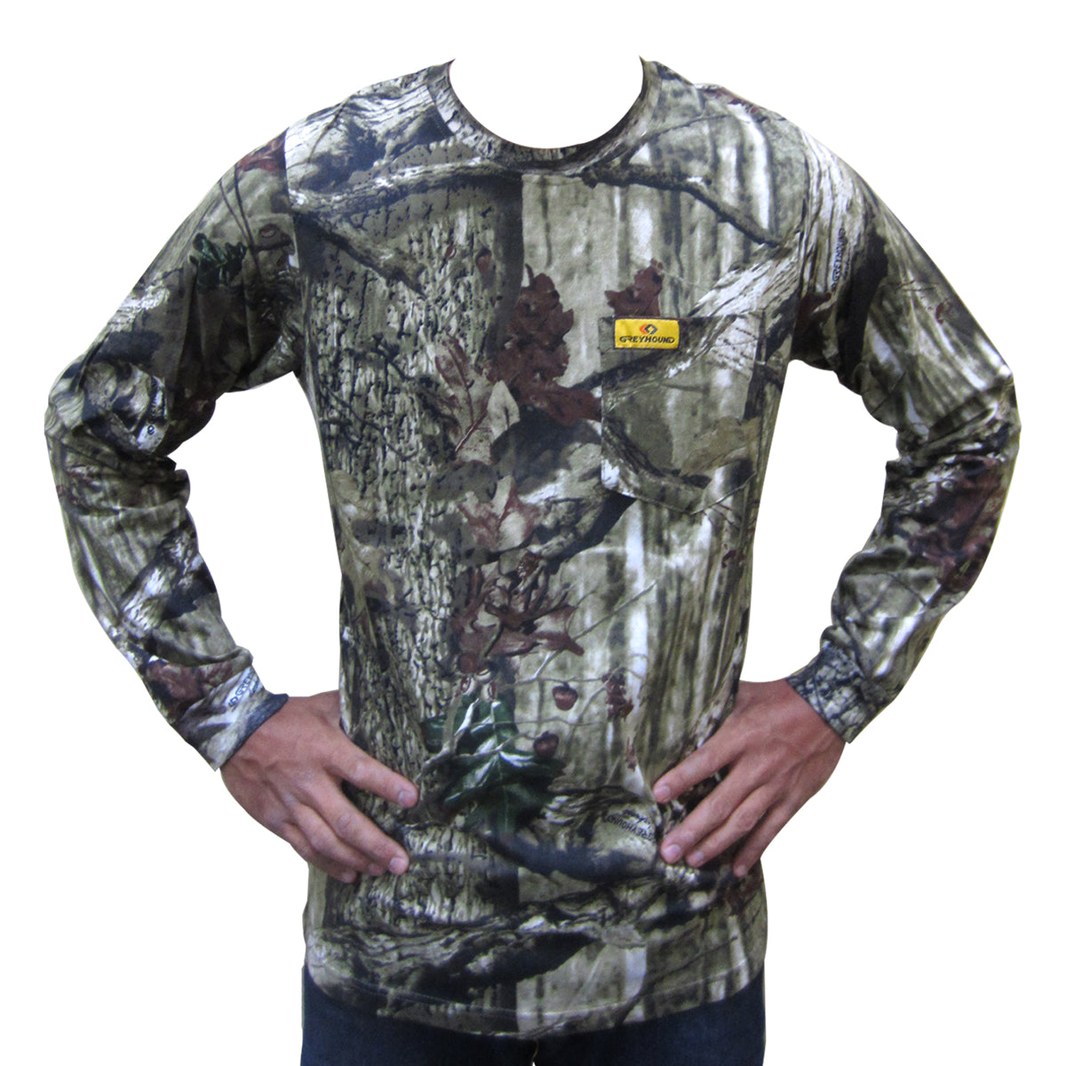 GREYHOUND CAMO KATUN TANGAN PANJANG (KS097) - Megah Sport