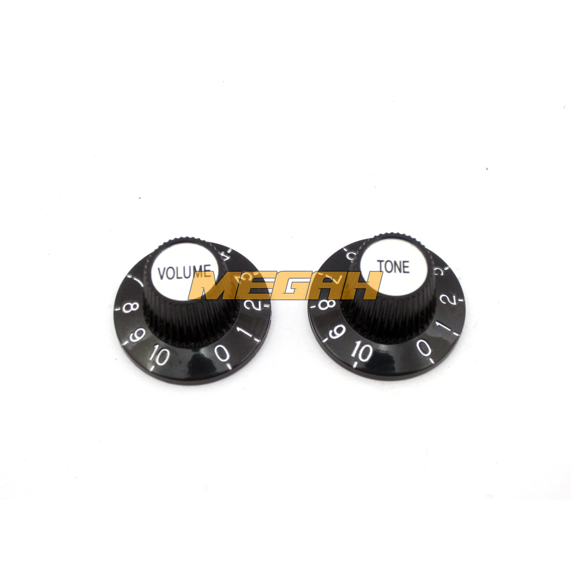 KNOB BLACK SILVER TONE Gambar sekunder produk