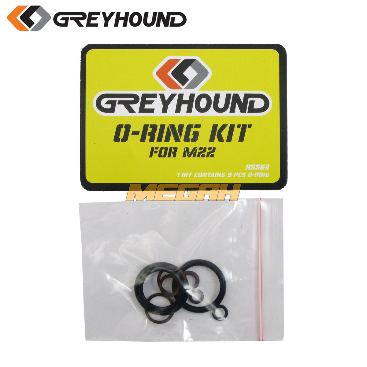SPAREPART O RING KIT UNTUK GREYHOUND M22 (AS563) - Megah Sport Gambar utama produk