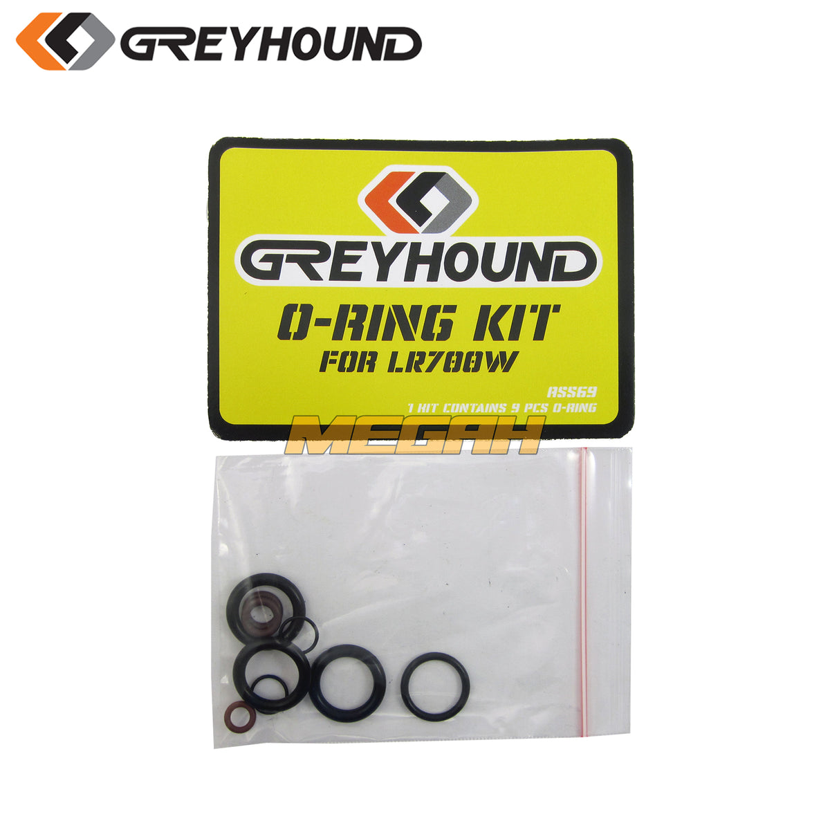 SPAREPART O RING KIT GREYHOUND LR700W (AS569) - Megah Sport Gambar utama produk