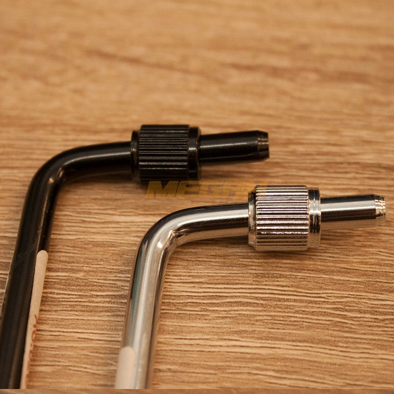 HANDLE TREMOLO NINGHUNG GITAR - BLACK & CHROME Gambar sekunder produk