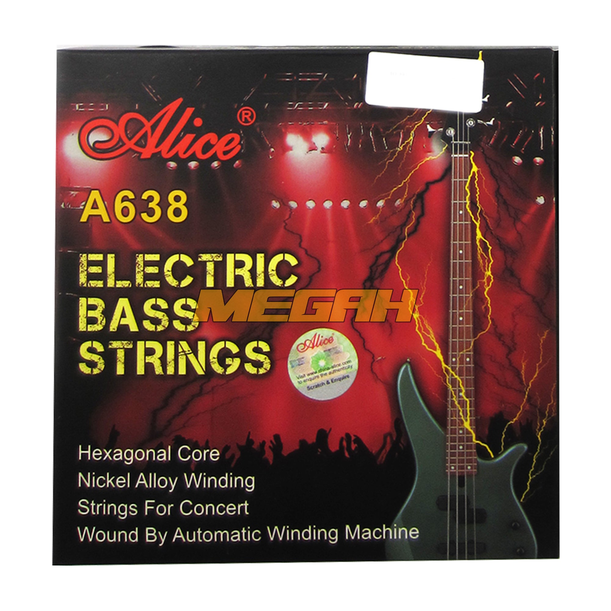 SENAR BASS ACCOUSTIC ALICE A638-M - 4 STRING (SG208) Gambar sekunder produk