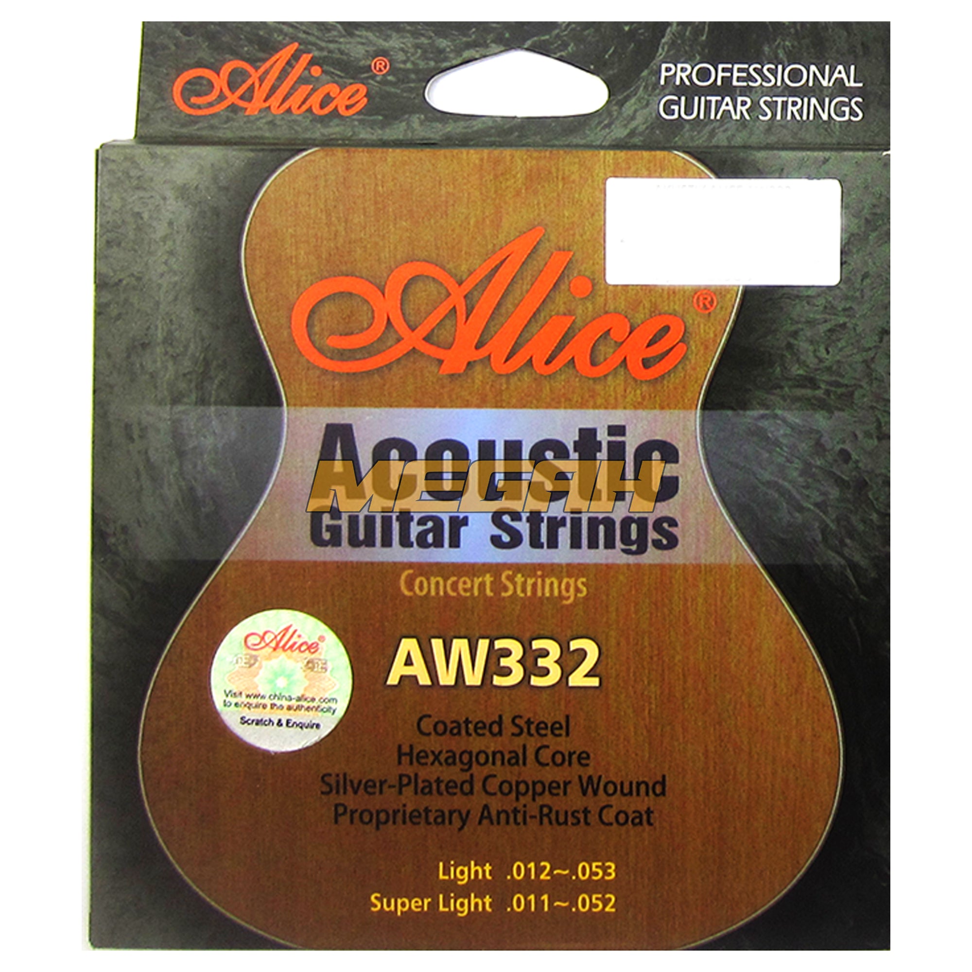 SENAR GITAR ACCOUSTIC ALICE AW332-L - 0.12 (SG191) Gambar sekunder produk