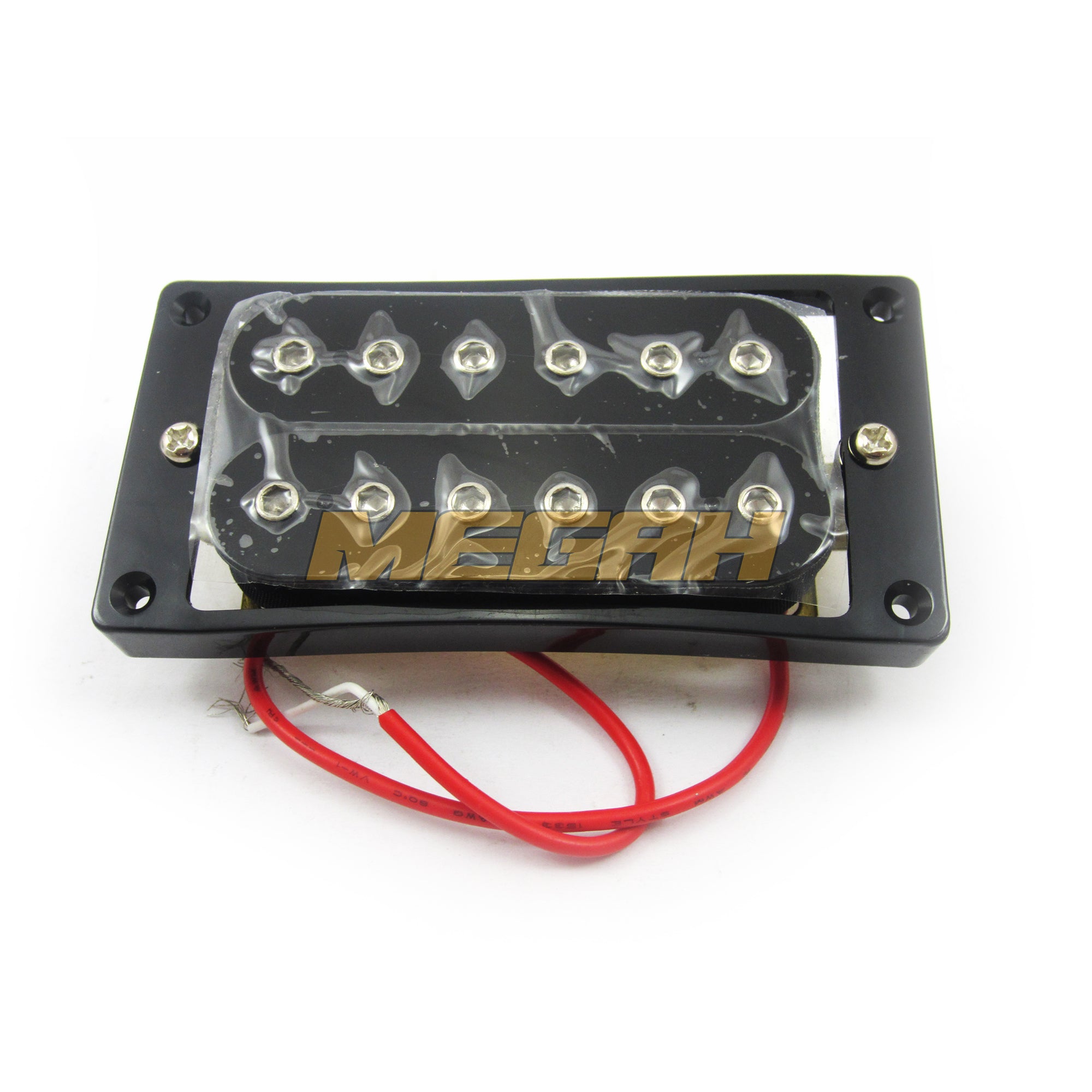 PICK UP (ADJUSTABLE) 6 STRING BRIDGE/NECK - BLACK Gambar sekunder produk