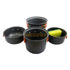 COOKING SET ALAT MASAK CAMPING SET AL208 ISI 4 PCS (LA044) - Megah Sport