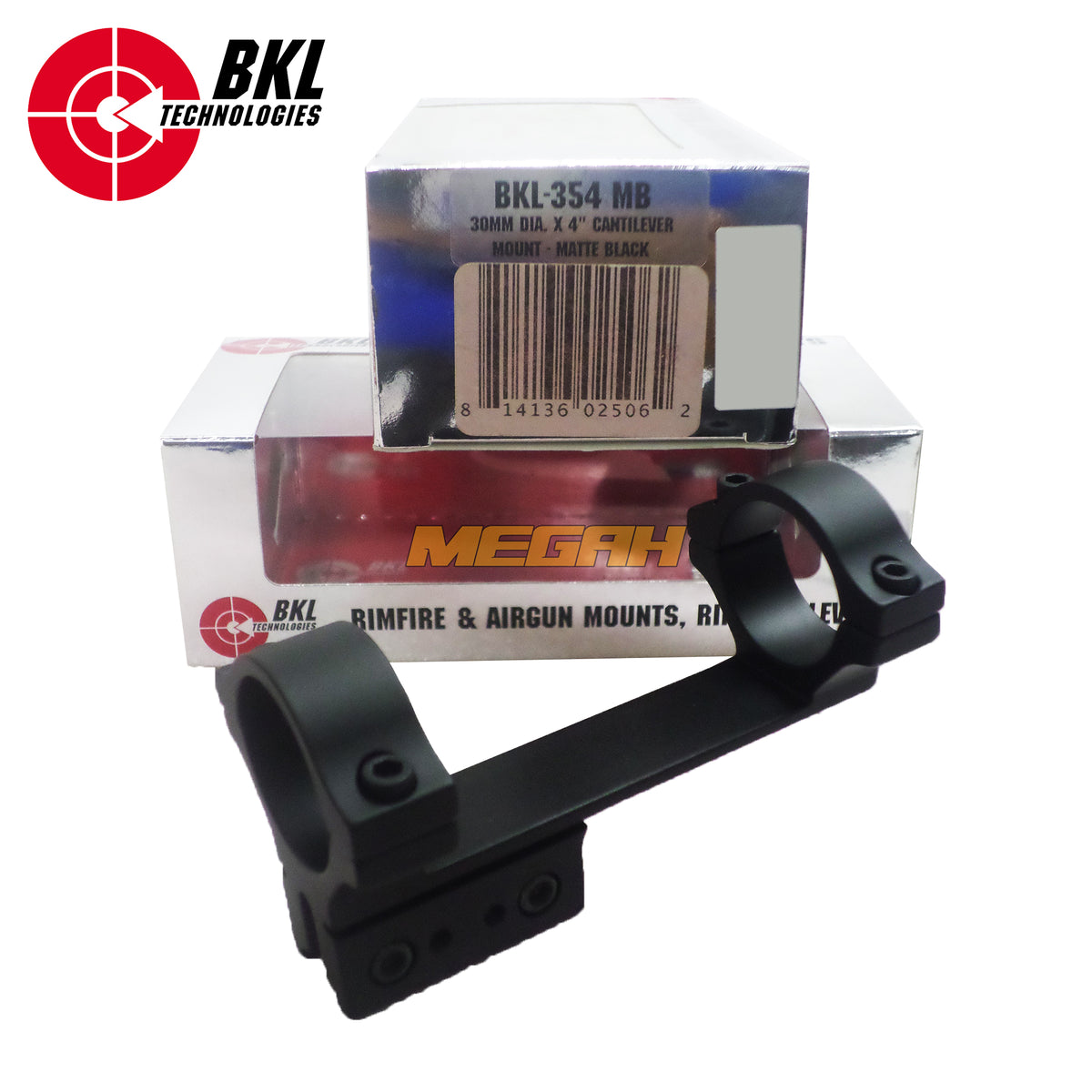 MOUNTING BKL-354 MATTE BLACK & SILVER (MT714) - Megah Sport