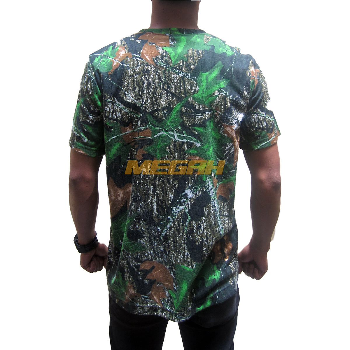 KAOS HUNTING HS CAMO OBLONG TANGAN PENDEK (KS014) - Megah Sport