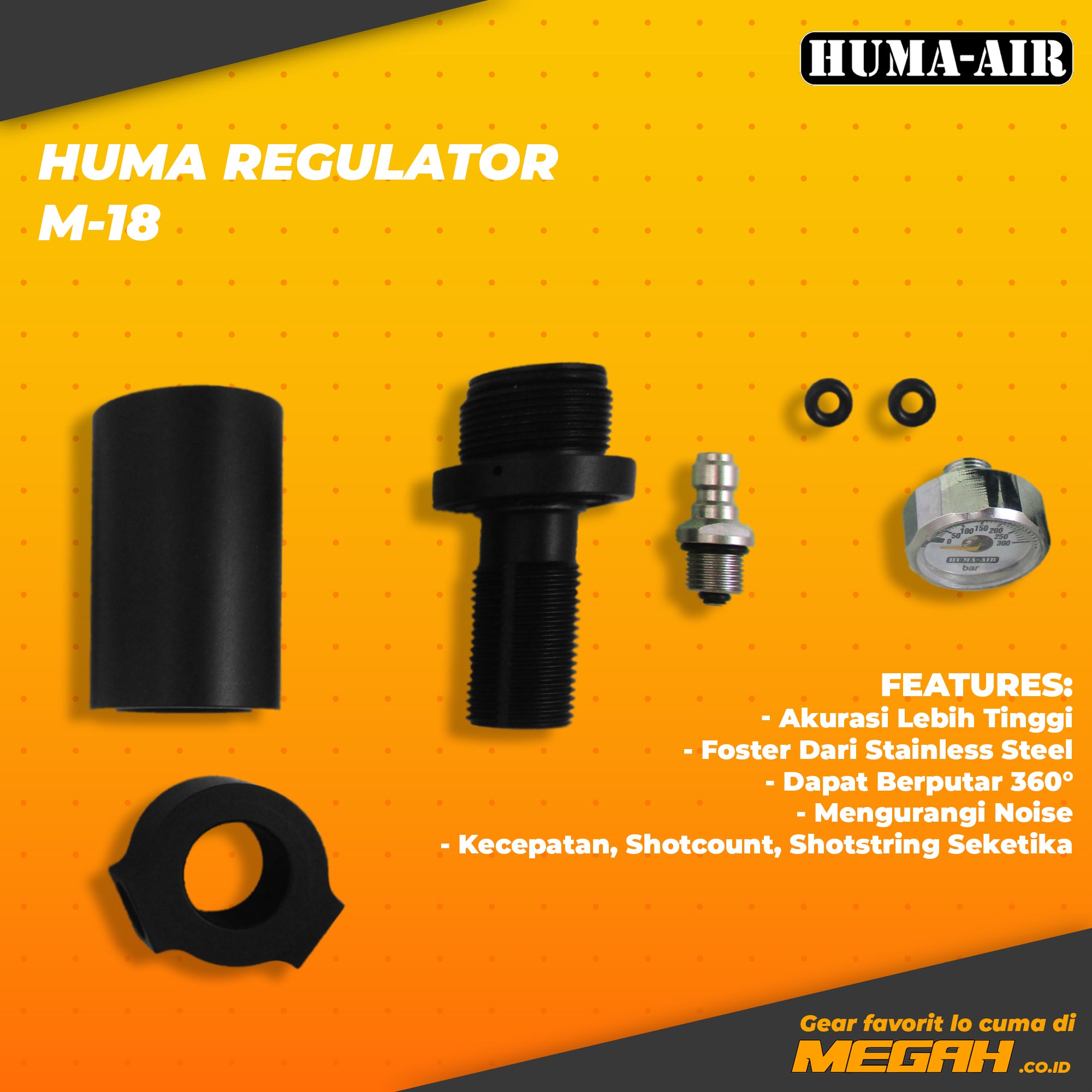 HUMA REGULATOR M-18 BOTOL (AS533) - Megah Sport