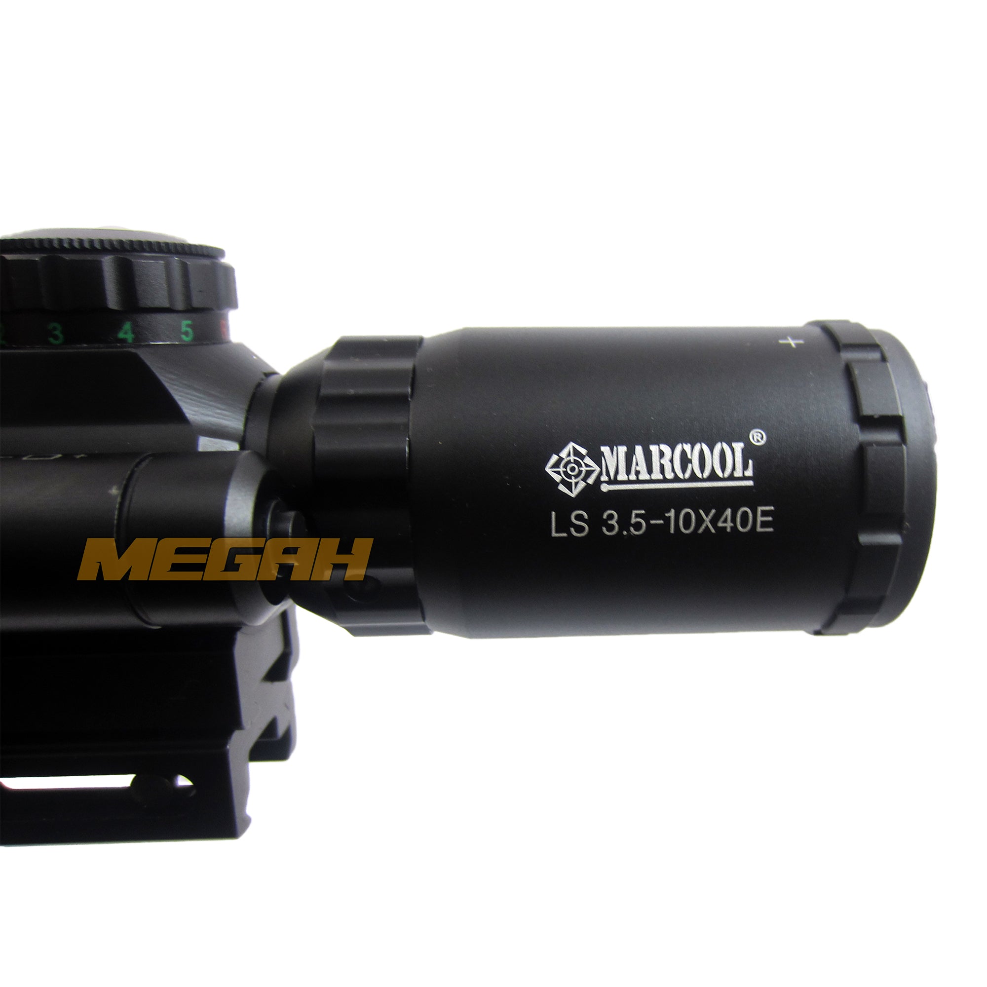 SPIKE 3.5-10X40 E + RED LASER MD-R6 (TC720) - Megah Sport