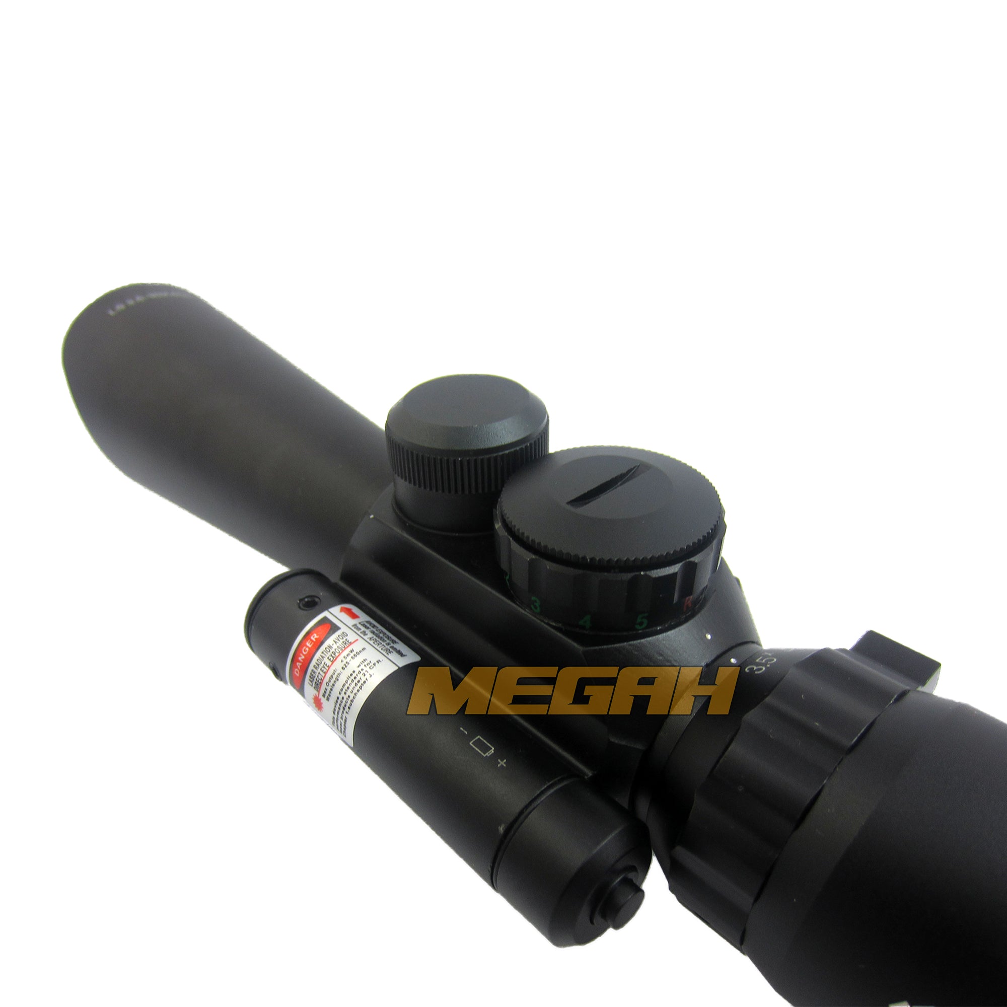 SPIKE 3.5-10X40 E + RED LASER MD-R6 (TC720) - Megah Sport