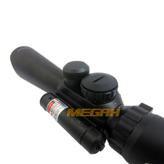 SPIKE 3.5-10X40 E + RED LASER MD-R6 (TC720) - Megah Sport