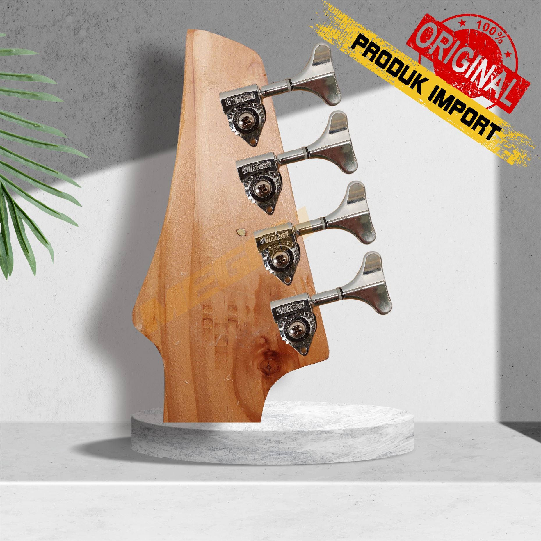 DRYER GITAR BASS WILKINSON R4 / R2+L2 KOREA - CHROME/BLACK Gambar sekunder produk