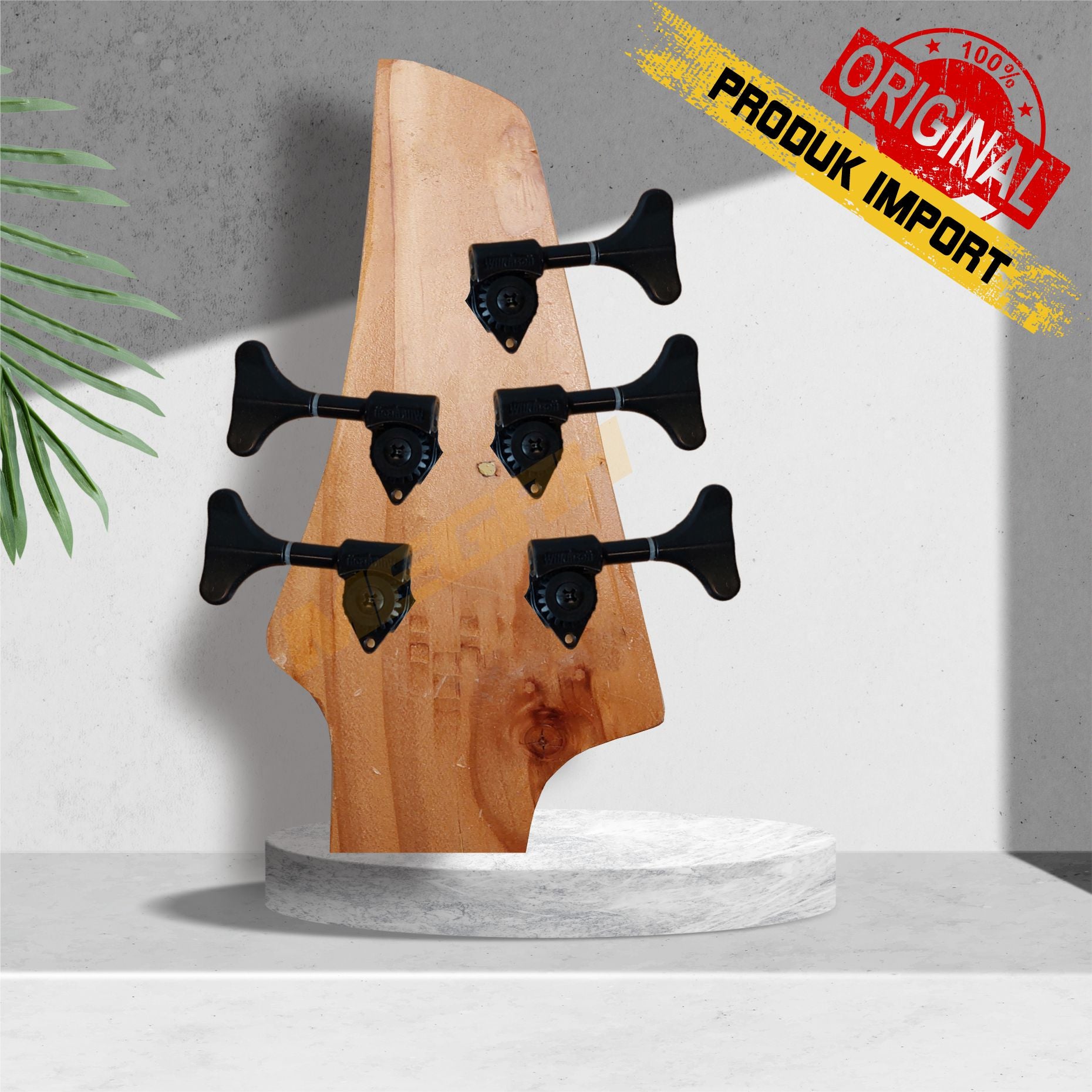 DRYER GITAR BASS WILKINSON R3+L2 KOREA - CHROME/BLACK Gambar sekunder produk
