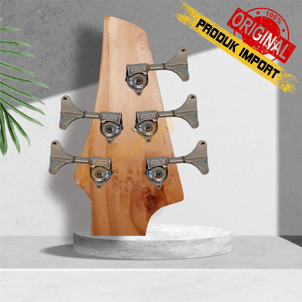DRYER GITAR BASS WILKINSON R3+L2 KOREA - CHROME/BLACK Gambar utama produk
