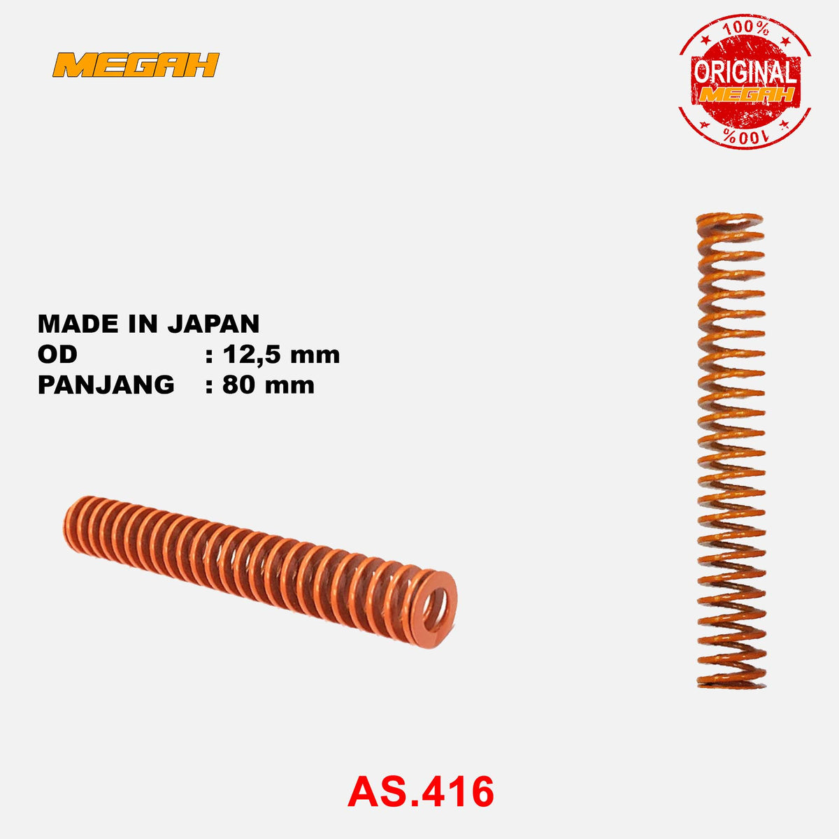 PER MISUMI ORANGE OD 12,5MM - 80MM Gambar utama produk