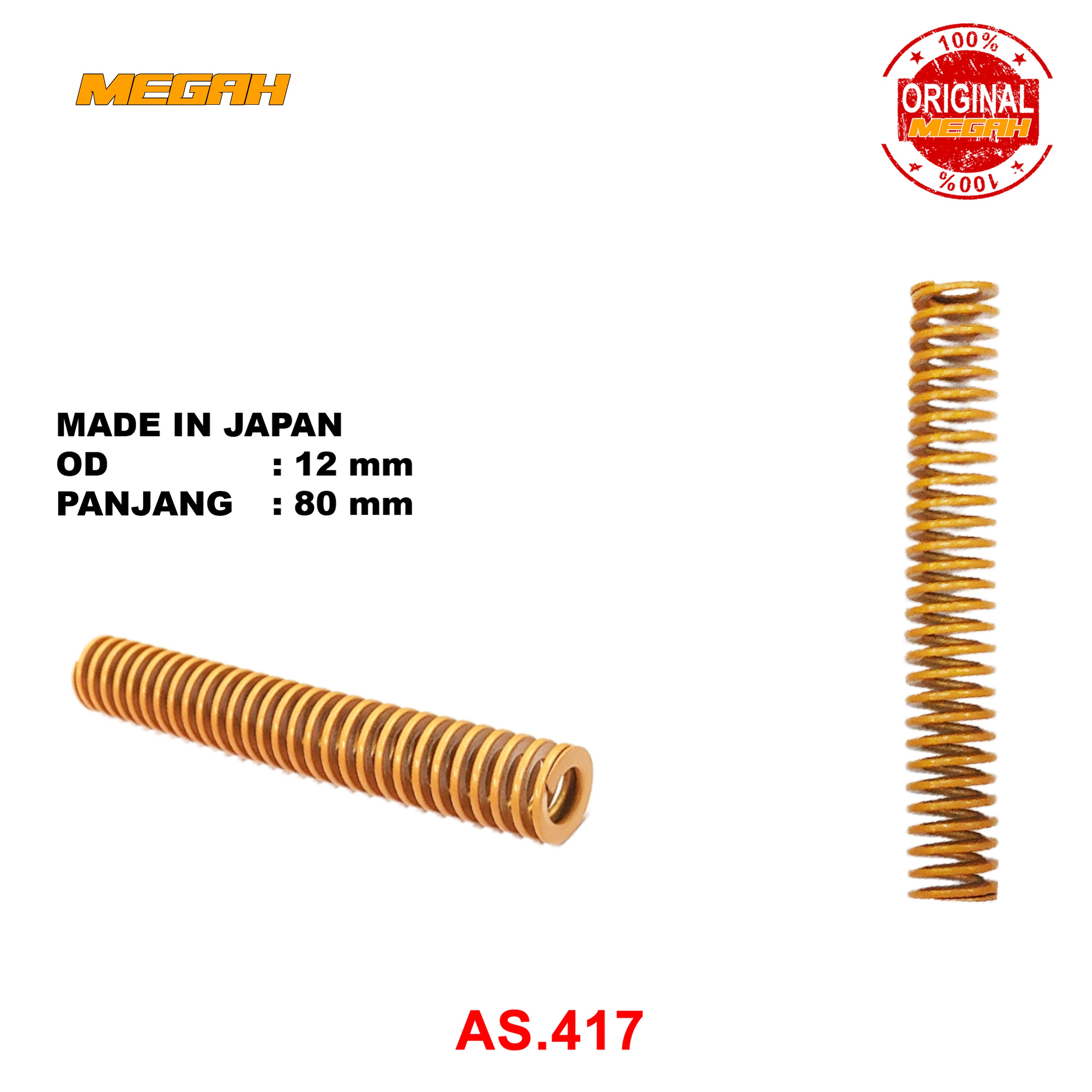 PER MISUMI KUNING OD 12,0MM - 80MM ORIGINAL (AS417)