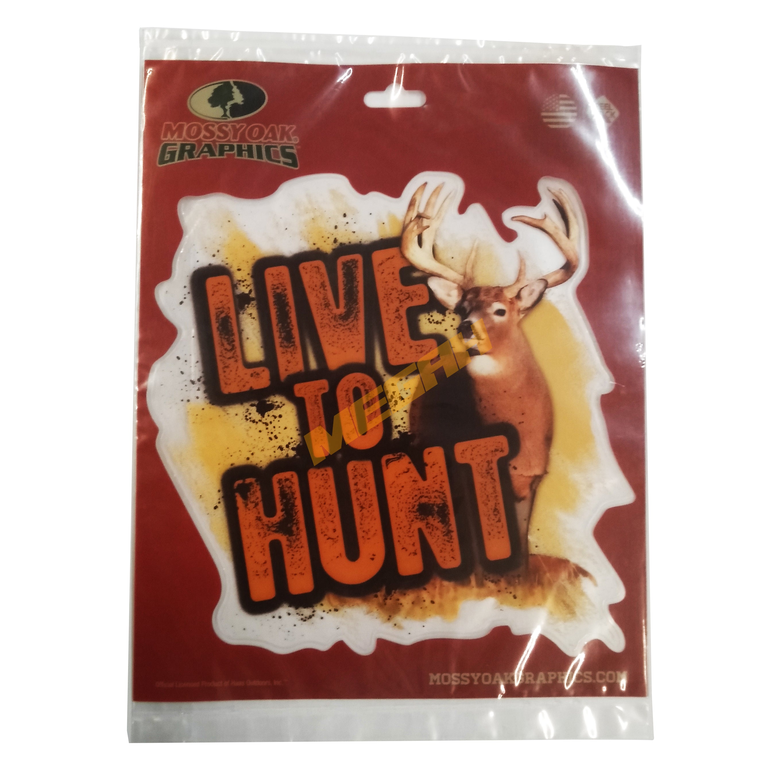 STIKER MOSSY OAK LIVE TO HUNT (BD107)