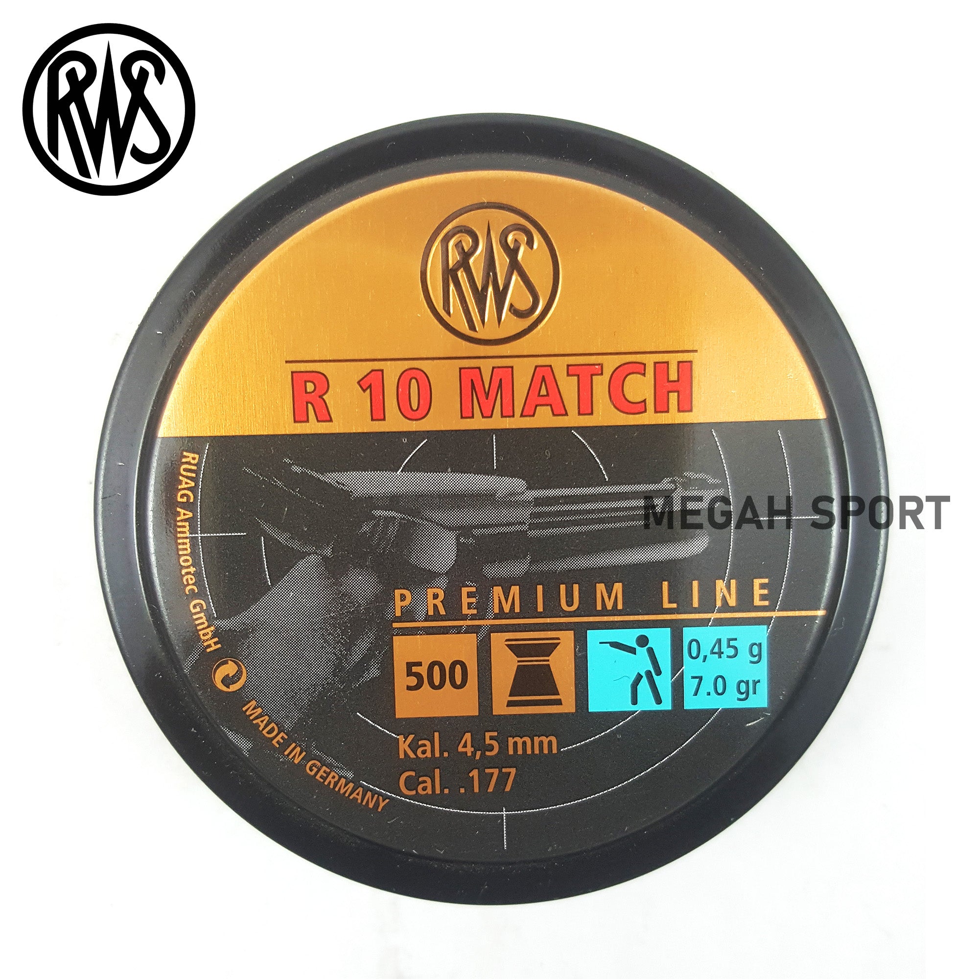 RWS R10 MATCH PISTOL 7,0 gr (PE309) - Megah Sport