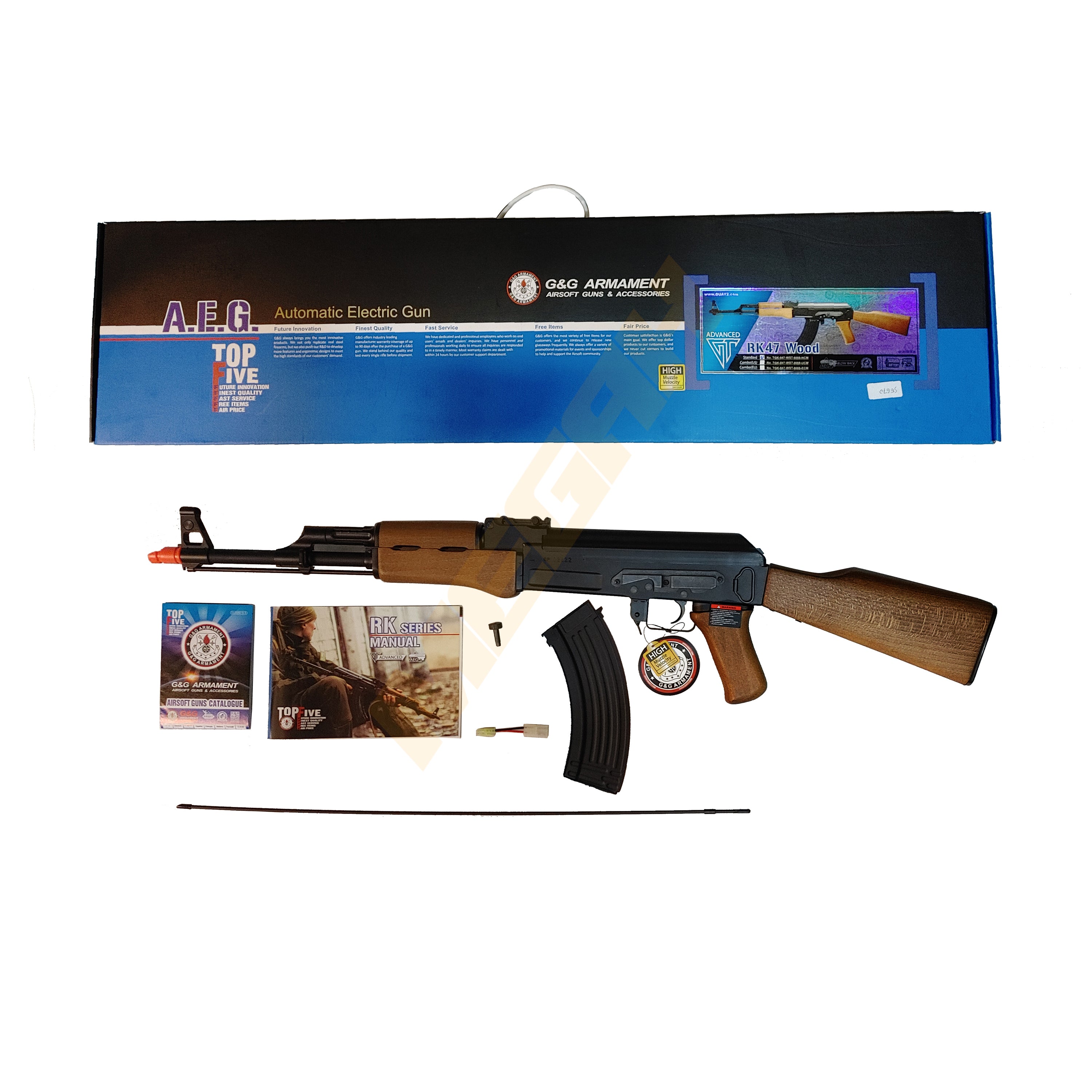 G&G RK47 AEG REAL WOOD - AIRSOFT GUN (SE670)
