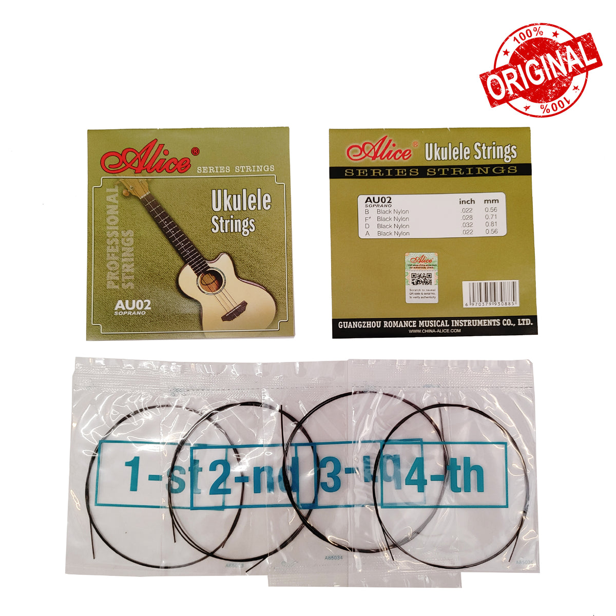 SENAR UKULELE ALICE AU02 (SG024) Gambar utama produk